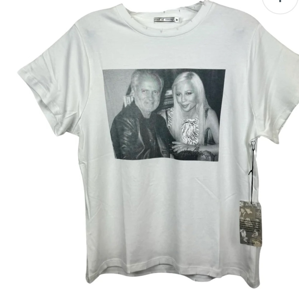 NWT Proof of concept Donatella & Gianni Versace Tee, size XS